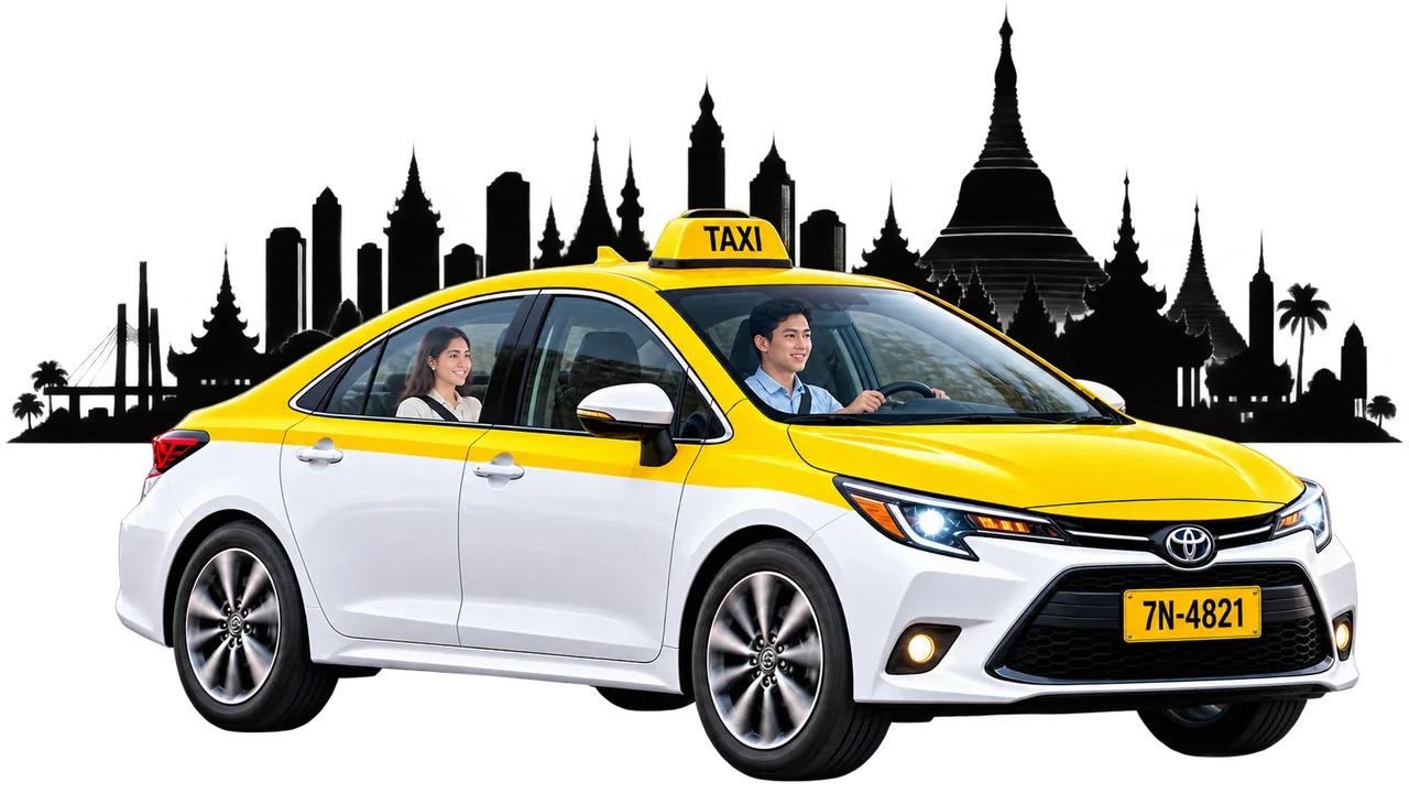 Taxi Group  ဝင်  Driver  များ အတူတကွ တွေ့ဆုံဆွေးနွေးနေသည့်ပုံ